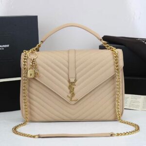 Design COLLEGE LARGE IN QUILTED LEATHER - Dubai Fashion LUX