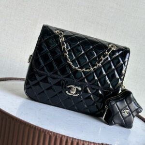 Design New 24C Chanel Gold Mirrored metallic Backpack