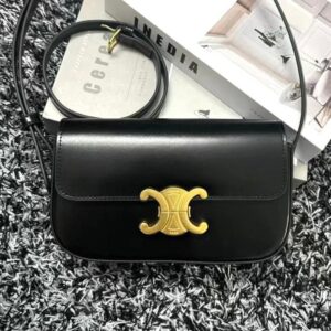 Design SHOULDER BAG CLAUDE IN SHINY CALFSKIN - Dubai Fashion LUX