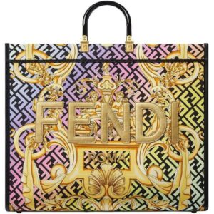 FENDI SUNSHINE LEATHER HANDBAG
