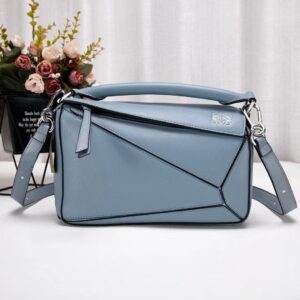 LOEWE calfskin Small Puzzle 2-Way Handbag – Calfskin Leather Luxury Bag