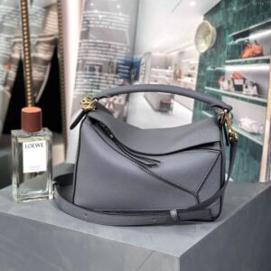 LOEWE Puzzle Leather Shoulder Bag – Luxury Geometric Design