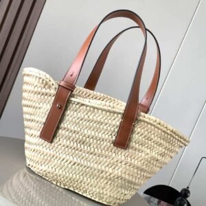 Affordable Loewe Basket Bag Palm Leaf And Calfskin | Bags Dubai - Luxury Master Copy Dubai