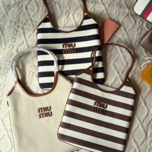 Affordable Miu Miu Tote Bag IVY Leather & Canvas | Bags Dubai - Luxury Master Copy Dubai
