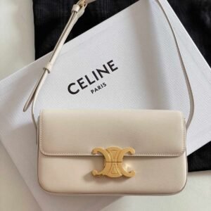 Best Celine Shoulder Bag Claude Triomphe Off White | Dubai Luxury Items