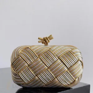 BOTTEGA VENETA Knot Clutch | Intrecciato Leather Evening Bag - Luxury Master Copy Dubai