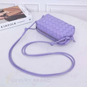 Bottega Veneta Mini Loop Camera Bag | Intrecciato Leather Crossbody Bag - Luxury Master Copy Dubai