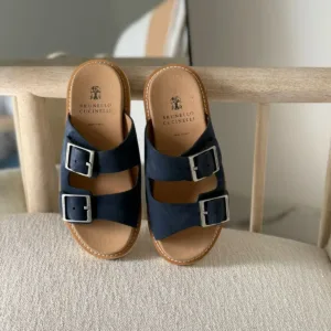 Brunello Cucinelli double-buckle sandals - Luxury Master Copy Dubai