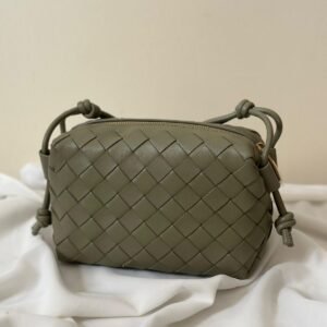 Buy Bottega Veneta Loop Camera Mini Olive Green Bag