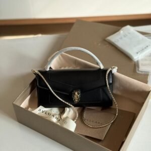 Buy Bvlgari Black Calf leather Serpenti Forever Phone Case