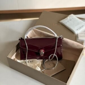 Buy Bvlgari Burgundy Calf leather Serpenti Forever Phone Case