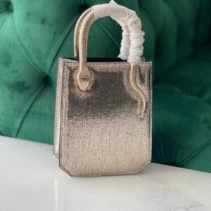 Buy Bvlgari Mini Light Gold Leather Serpentine Tote Bag