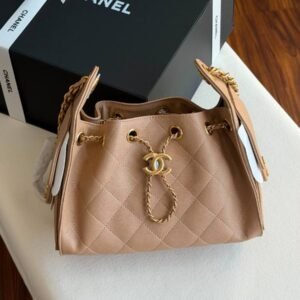 Buy Chanel 25 Small Hobo Bag Beige Caviar Leather