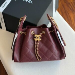 Buy Chanel 25 Small Hobo Bag Burgundy Caviar Leather