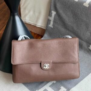Buy Chanel Souplissimo Maxi Flap Bag Light Brown Grained Calfskin