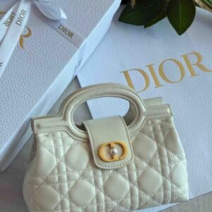 Buy Dior Jolie Mini Bag Light Beige Cannage Lambskin | Dubai Luxury Items