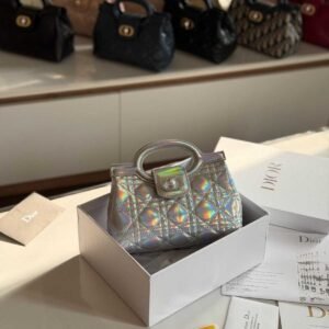 Buy Dior Jolie Mini Bag Metallic Silver Lambskin | Dubai Luxury Items