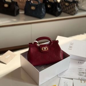 Buy Dior Jolie Top Handle Mini Bag Red Lambskin | Dubai Luxury items