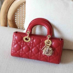 Buy Dior Lady D-Joy Small Red Cannage Lambskin | Dubai Luxury Items
