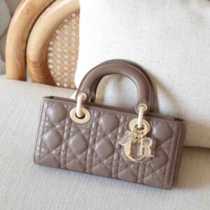 Buy Dior Lady D-Joy Small Warm Taupe Cannage Lambskin |Dubai Luxury Items