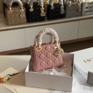 Buy Dior Lady Dior Mini Blush Pink Lambskin Bag | Dubai Luxury Items
