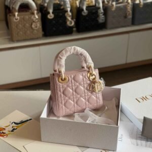 Buy Dior Lady Dior Mini Powder Pink Lambskin Bag Dubai Luxury Items