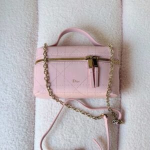 Buy Dior Trianon Soft Vanity Mini Bag Soupir Pink Lambskin