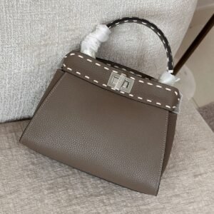 Buy Fendi Peekaboo ISeeU Etoupe Selleria 306 Stitches Bag | Dubai Luxury Items