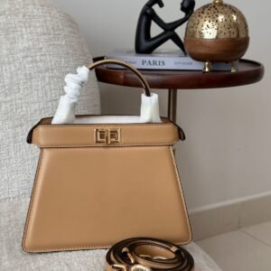 Buy Fendi Peekaboo ISeeU Petite Beige Bag | Dubai Luxury Items