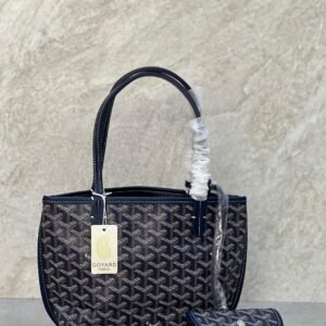 Buy Goyard Anjou Mini Tote Bag Navy Goyardine Canvas