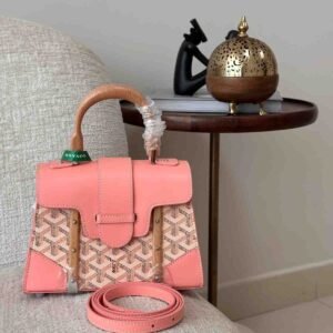 Buy Goyard Saïgon Structure Mini Bag Pink Goyardine Canvas