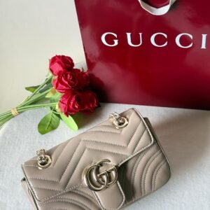 Buy Gucci GG Marmont Small Beige Matelasse Shoulder Bag
