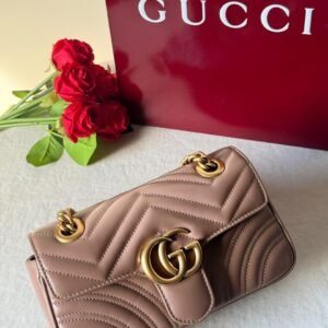 Buy Gucci GG Marmont Small Dusty Pink Shoulder Bag