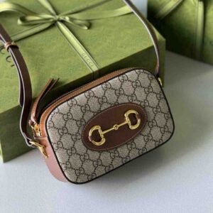 Buy Gucci Horsebit 1955 Small Shoulder Bag Beige GG Canvas