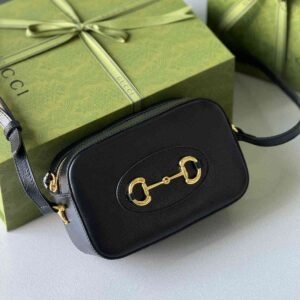 Buy Gucci Horsebit 1955 Small Shoulder Bag Black Leather