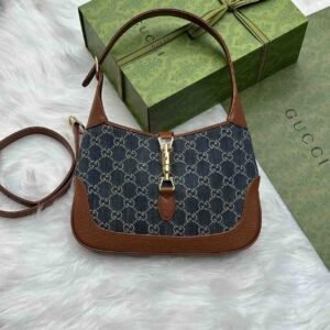 Buy Gucci Jackie 1961 Shoulder Bag Blue GG Denim Canvas