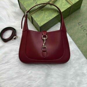 Buy Gucci Jackie 1961 Shoulder Bag Medium Burgundy Calfskin