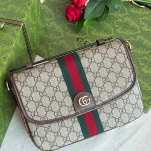 Buy Gucci Ophidia Top Handle Bag Beige Dark Brown GG Fabric