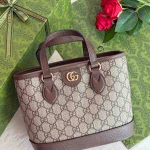Buy Gucci Ophidia Tote Small Beige Dark Brown GG Canvas Bag