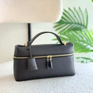 Buy Loro Piana Extra L27 Black Calfskin Shoulder Bag
