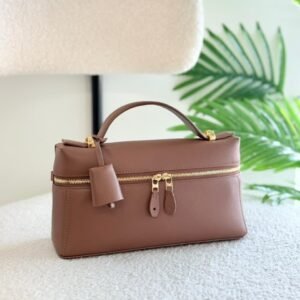 Buy Loro Piana Extra L27 Brown Calfskin Shoulder Bag