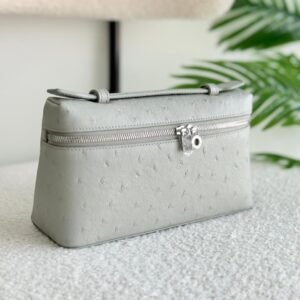 Buy Loro Piana Extra Pocket L19 Deep Ice Ostrich Pouch
