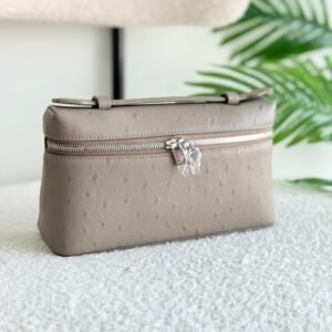 Buy Loro Piana Extra Pocket L19 Orix Ostrich Leather Pouch