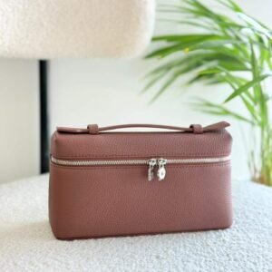 Buy Loro Piana Terracotta Grained Calfskin L19 Pouch