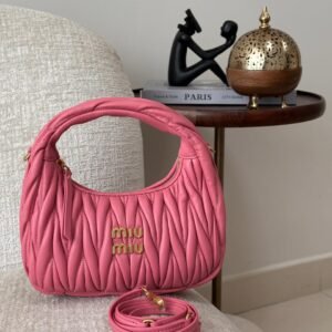 Buy Miu Miu Wander Bag Mini Pink Matelassé Leather