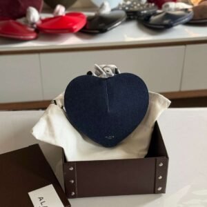 Buy Premium Alaia Le Coeur Bag Blue Denim Calfskin