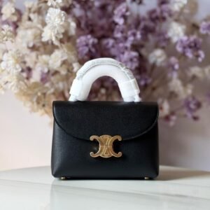 Celine Teen Nino Bag Black Supple Grained Calfskin | Dubai Luxury Items