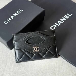 Chanel 31 Card Holder Black Lambskin Leather - Dubai Luxury Items