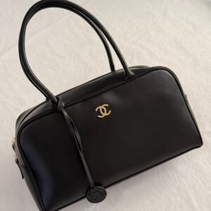 Chanel Black Calfskin Large Perfect Bowling Bag | Dubai Luxury Items