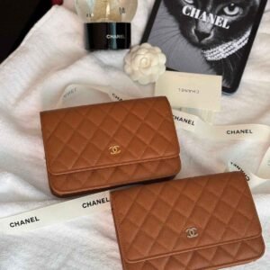 Chanel Classic Wallet On Chain Caramel Caviar Leather - Dubai Luxury Items
